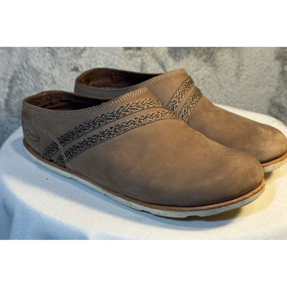 Chaco Harper Caribou Mules slip on Clogs W Size 6.5 J106372 preppy earth tones